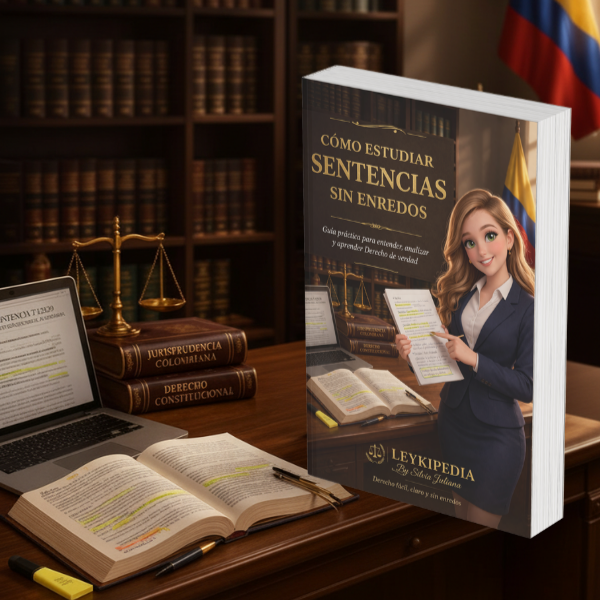 Mockup de la guía Cómo estudiar sentencias sin enredos